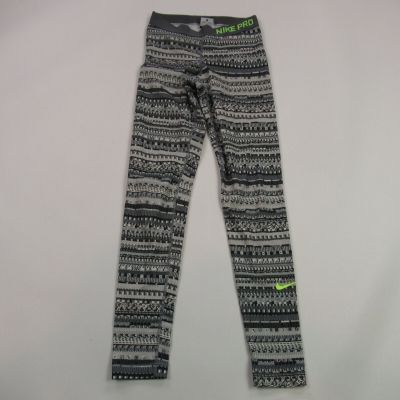 Nike Pro Leggings Womens Small Workout Gym Stretch Lightweight Yoga Checks